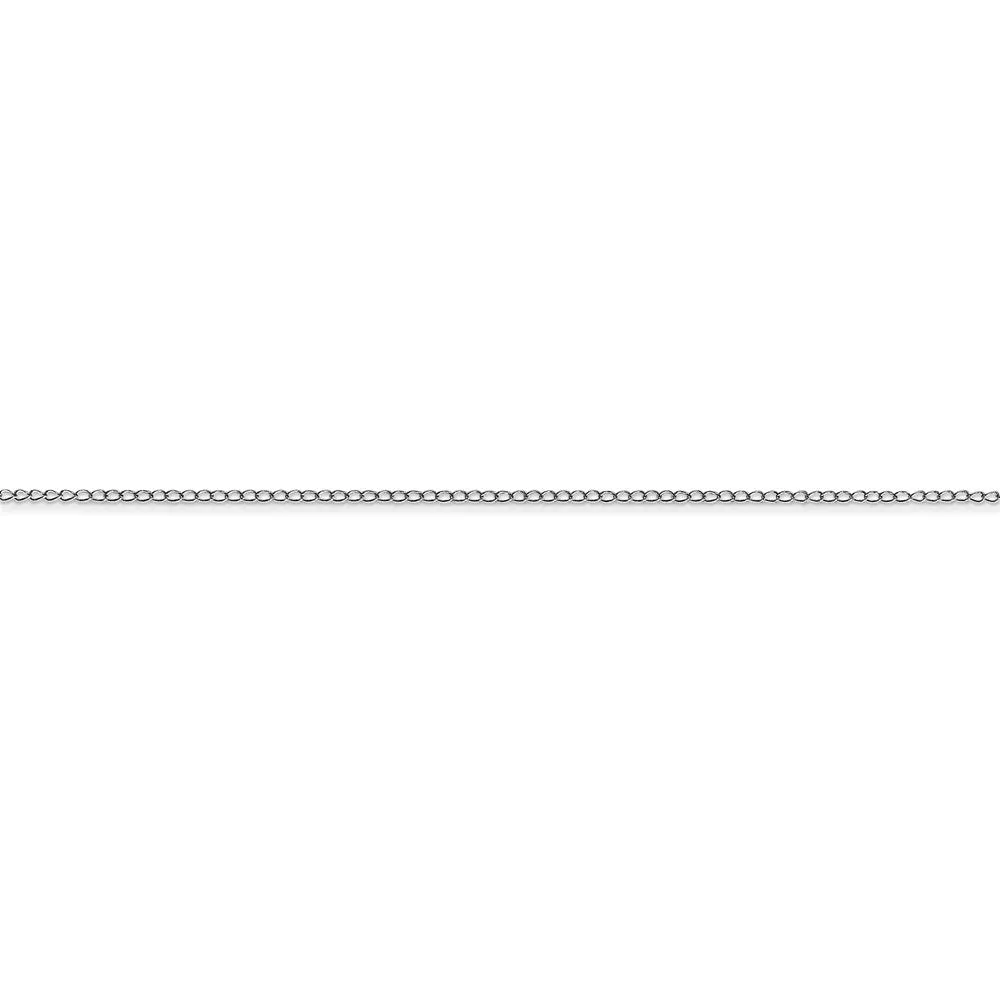 10k White Gold .42 mm Carded Curb Chain | 10K6CW