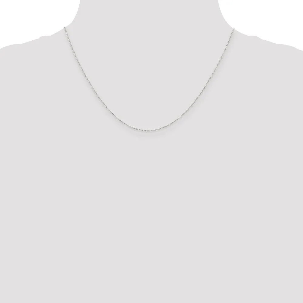 10k White Gold .42 mm Carded Curb Chain | 10K6CW