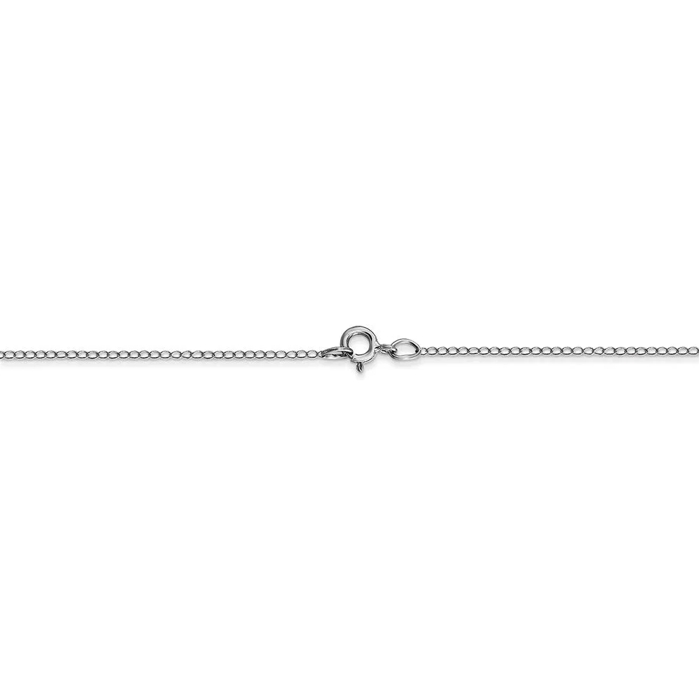 10k White Gold .42 mm Carded Curb Chain | 10K6CW