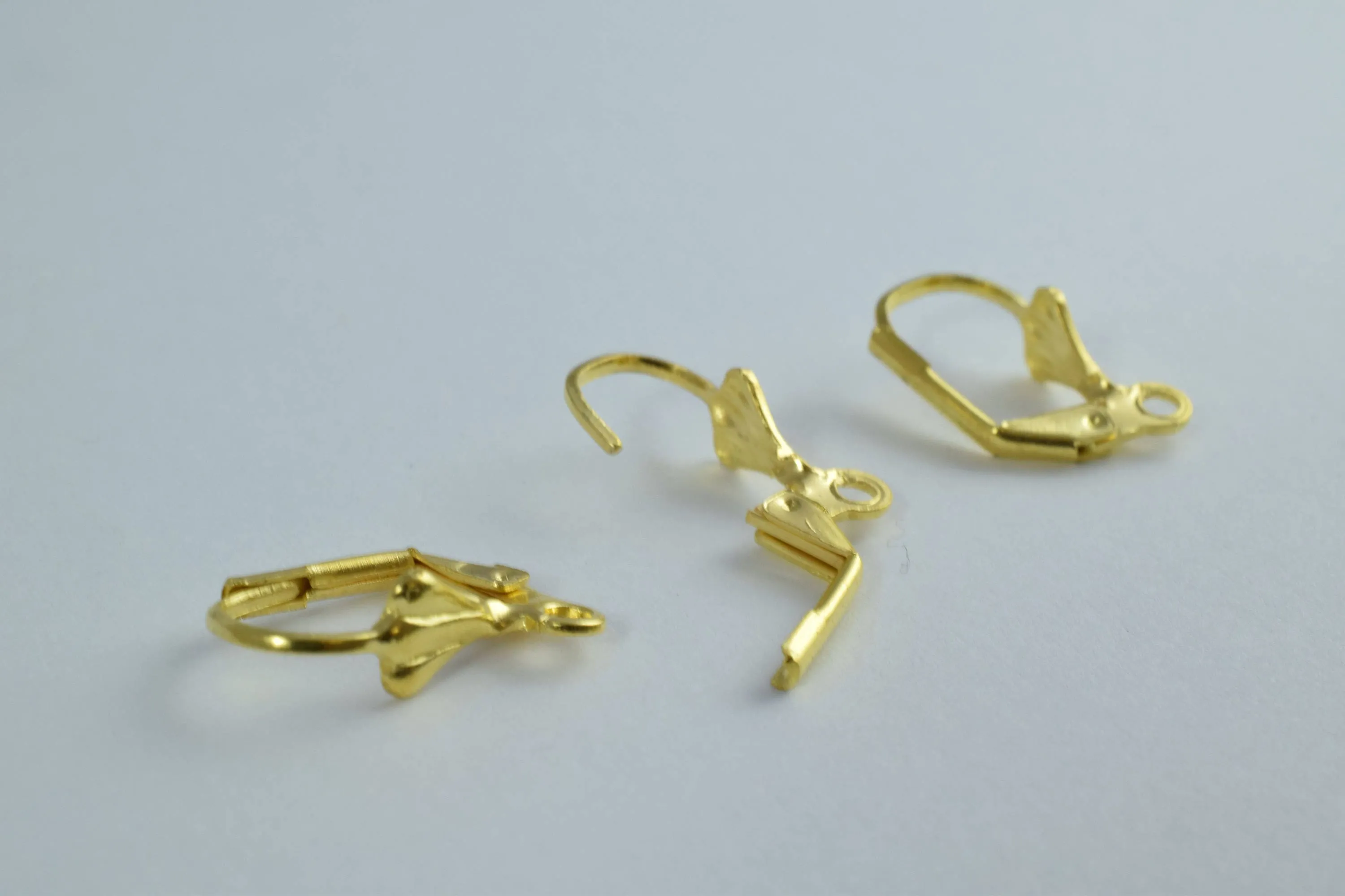 17x10mm Flower Leverback Earring Findings, Silver Plated Leverback /Jewelry Making/Jewelry Earrings Findings, Silver leverback,