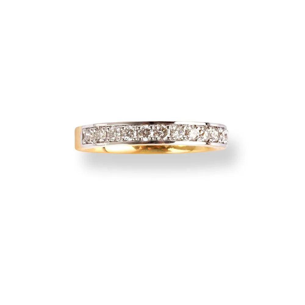 18ct Yellow Gold Diamond Half-Eternity Band LR-6676
