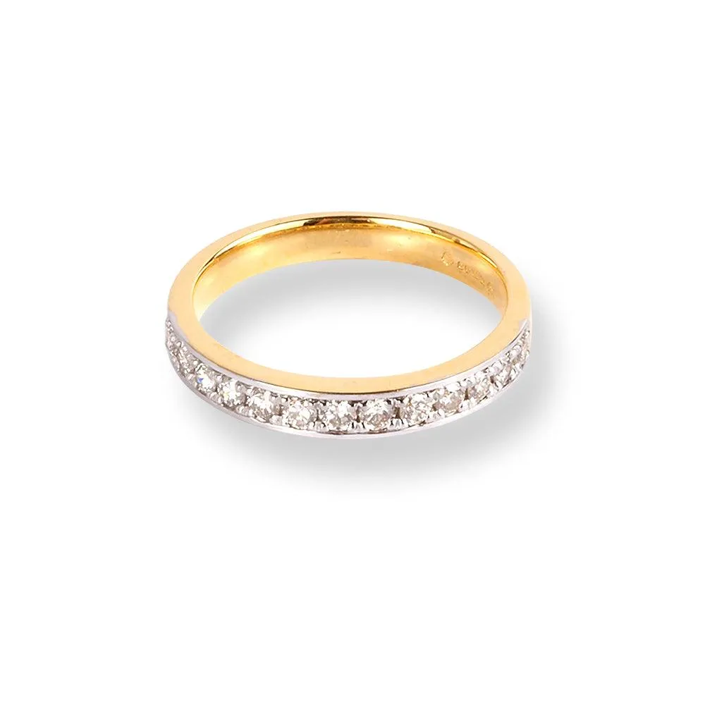 18ct Yellow Gold Diamond Half-Eternity Band LR-6676
