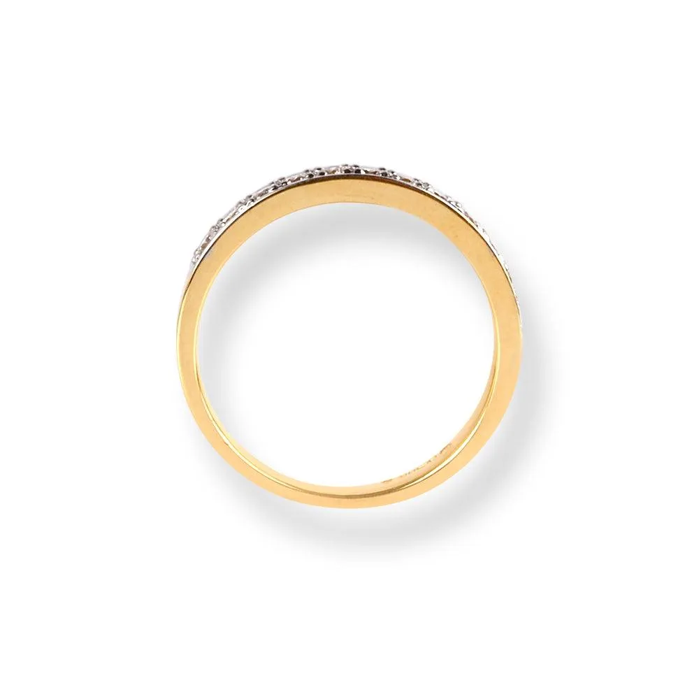 18ct Yellow Gold Diamond Half-Eternity Band LR-6676