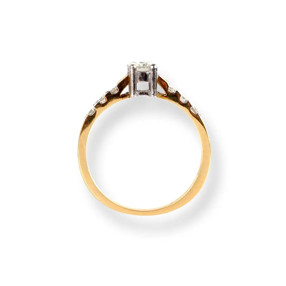 18ct Yellow Gold Engagement Diamond Ring LR-6660