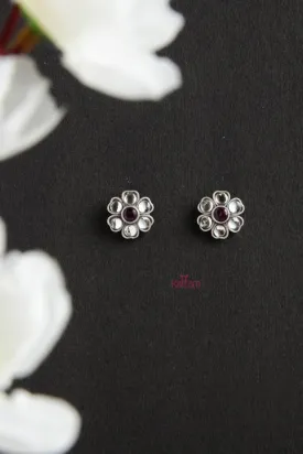 92.5 Silver Flower Stud