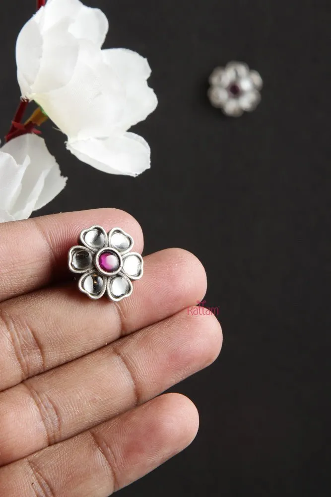 92.5 Silver Flower Stud