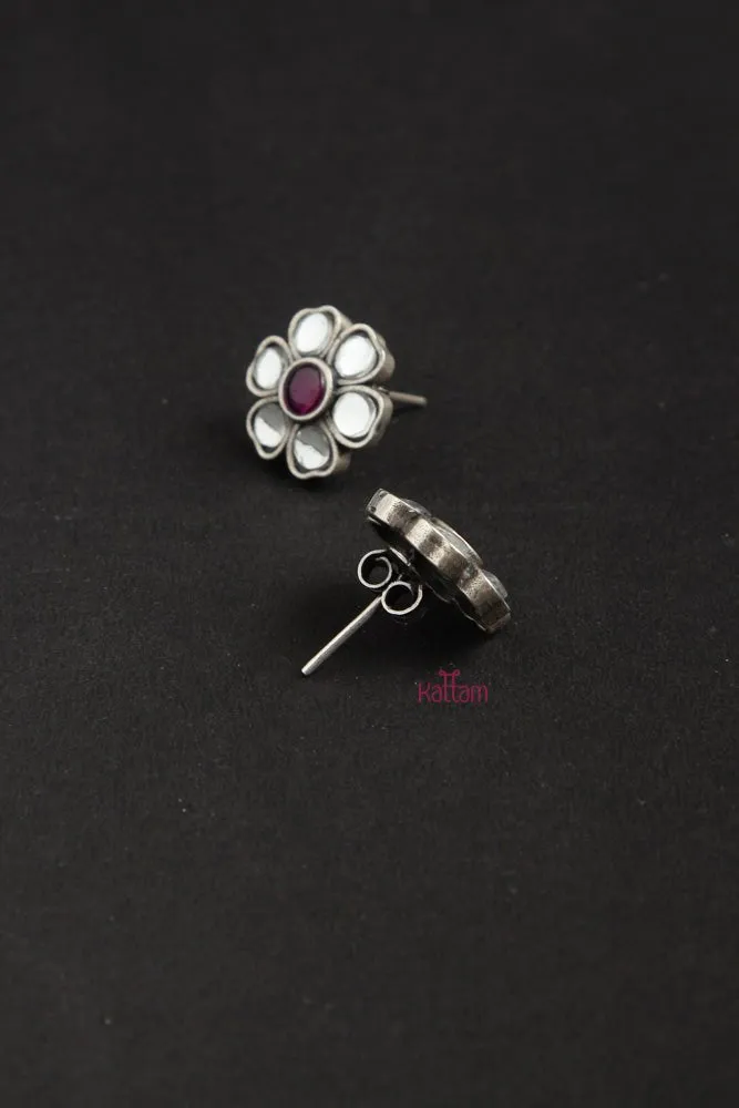 92.5 Silver Flower Stud