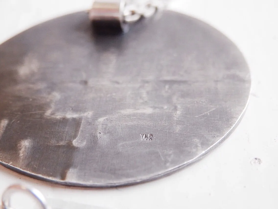 A Maze In Round on Long Silver Chain