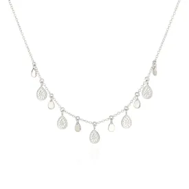 Anna Beck Silver Teardrop Charm Necklace