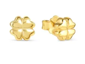 ARMONICA EARRINGS, FOUR-LEAF CLOVER GOLD