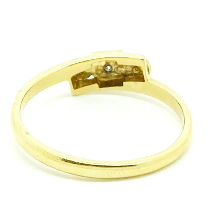 Art Deco 18ct Gold Diamond Ring