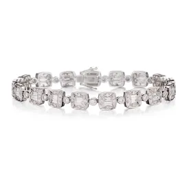 BAGUETTE & ROUND DIAMOND BRACELET