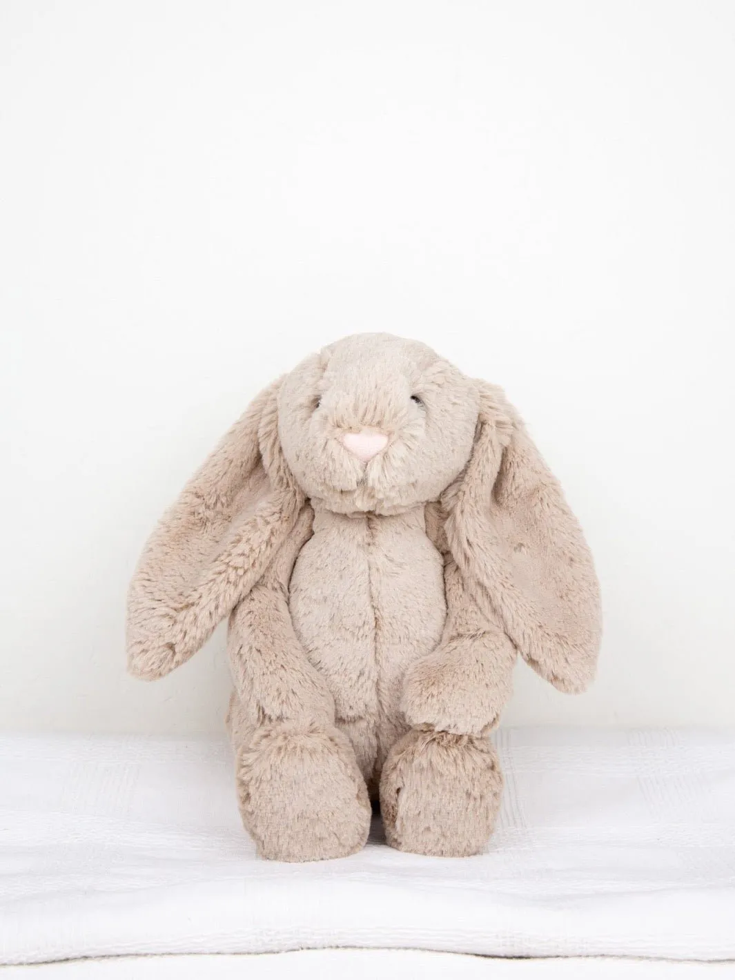 Bashful Beige Bunny Plush Toy