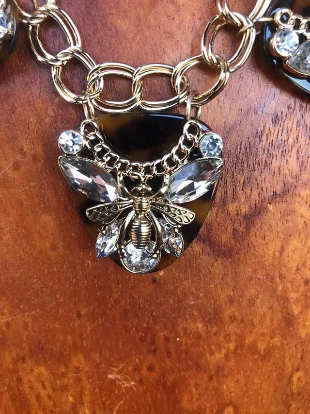 Bee Collar Statement Necklace