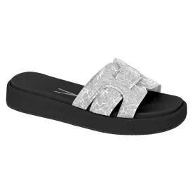 Black and Silver Chunky Sandals