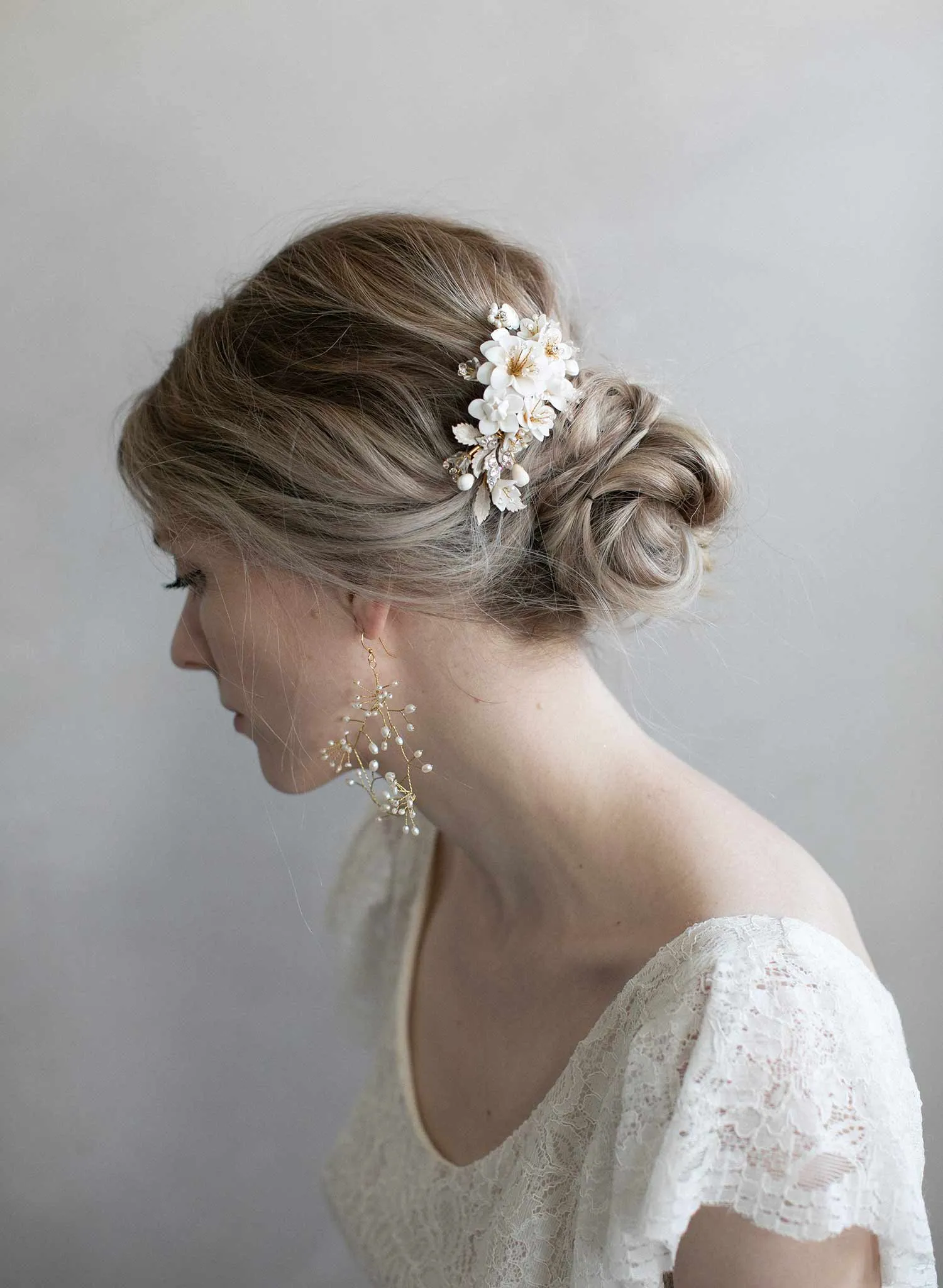 Breathless pearl spray earrings - Style #979