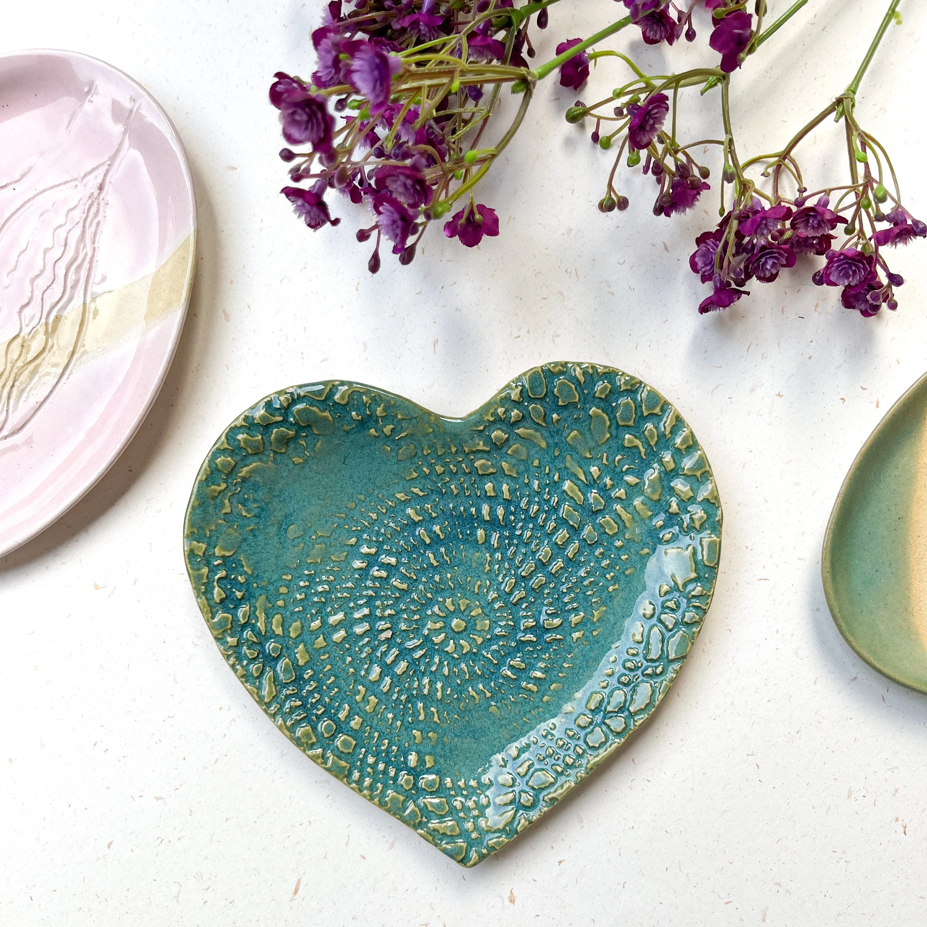 Ceramic Heart Plate