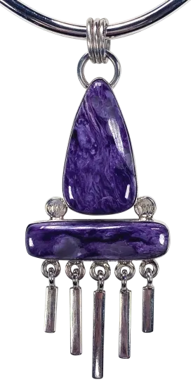 Charoite Pendant | Artisan Handmade