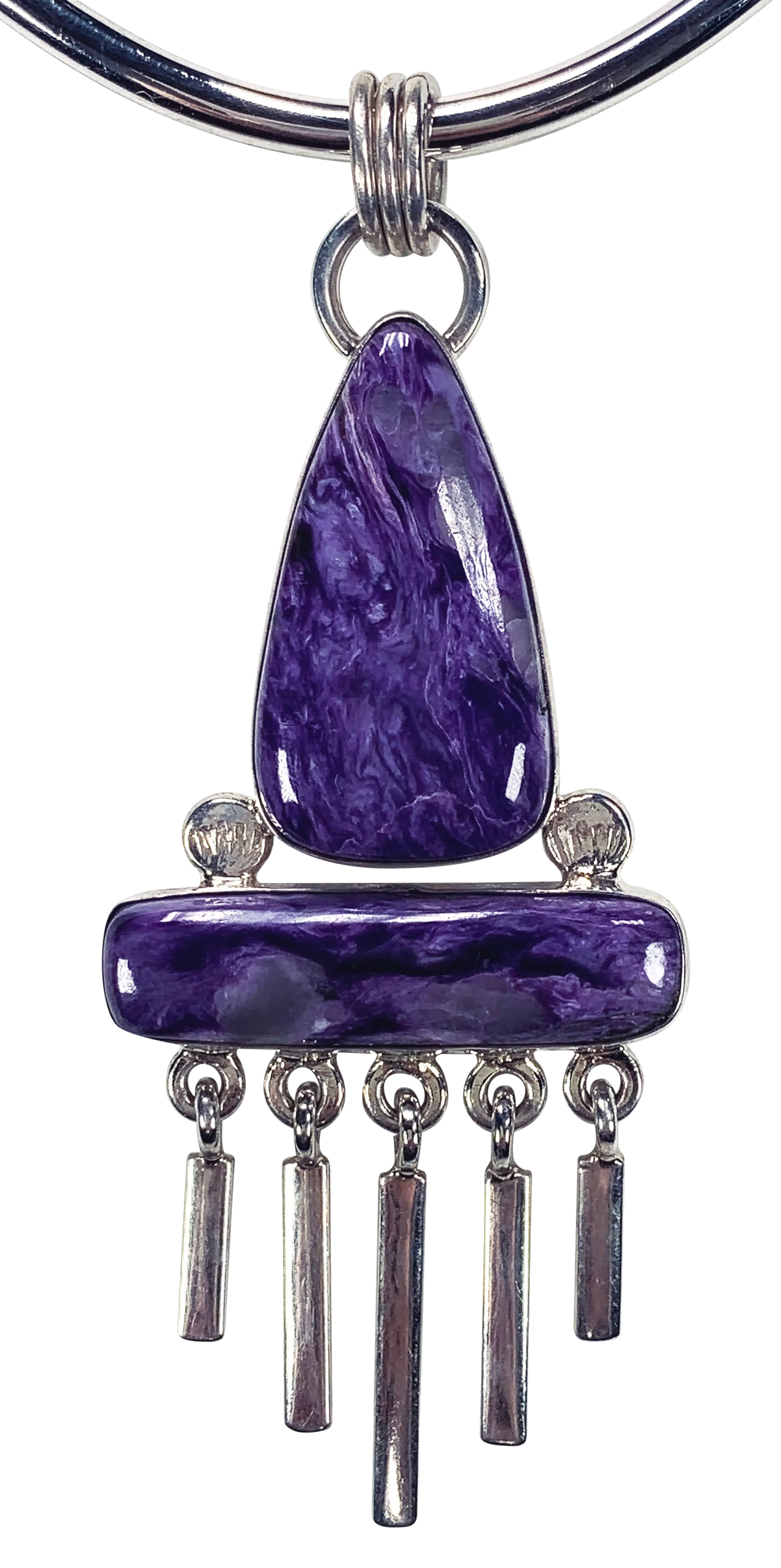 Charoite Pendant | Artisan Handmade