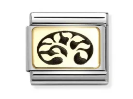Classic S/Steel,Gold Tree of Life Charm