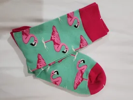 Colourful socks - flamingo classic