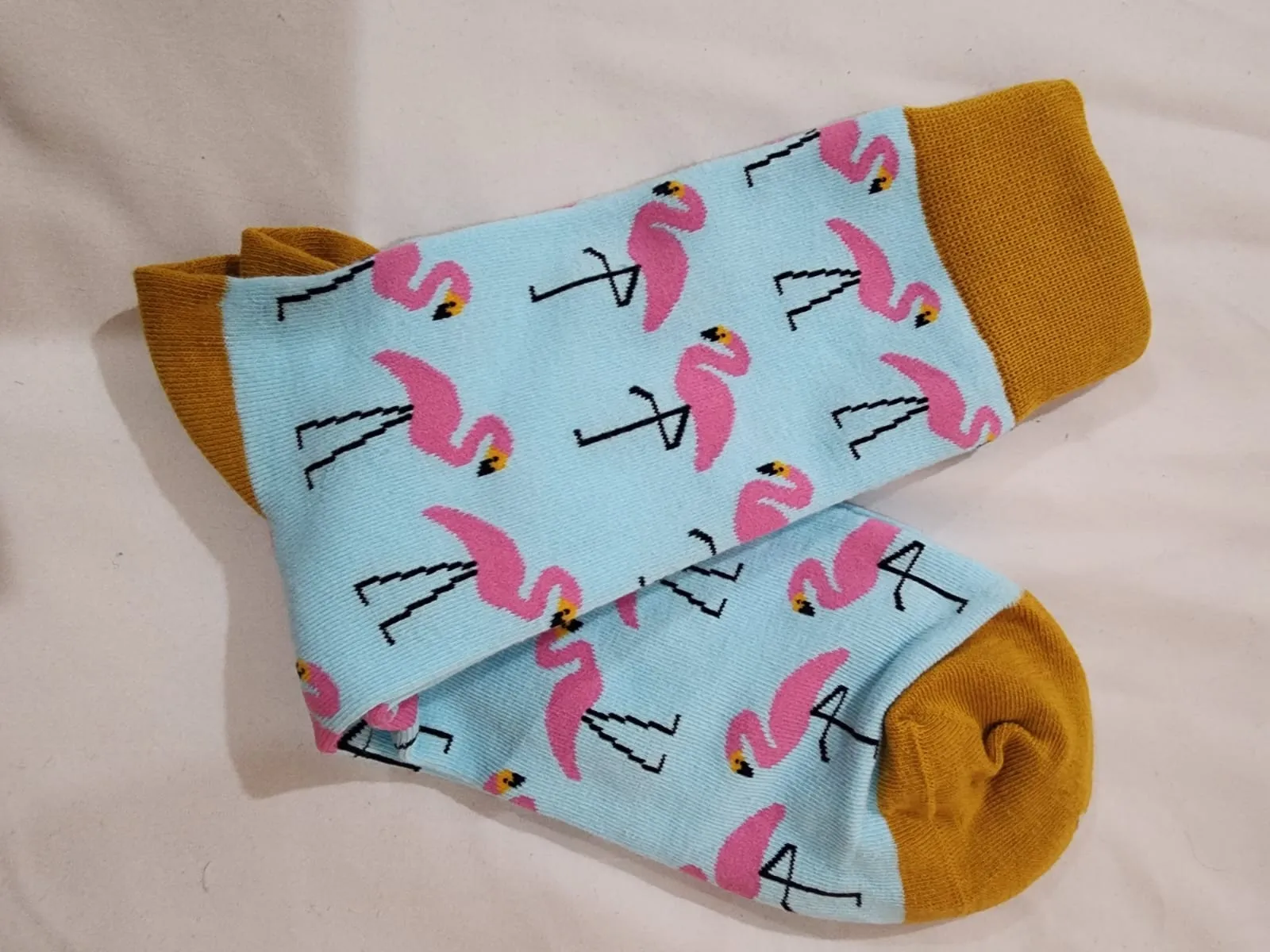 Colourful socks - flamingo