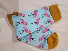 Colourful socks - flamingo