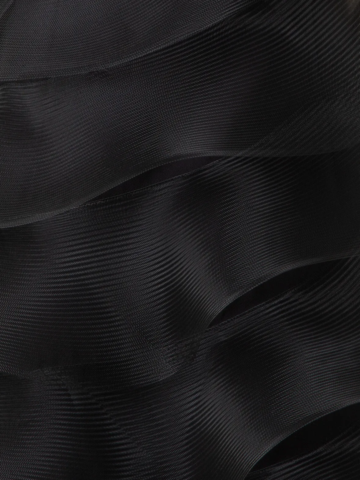Cotton Silk Cocktail Dress with Waves