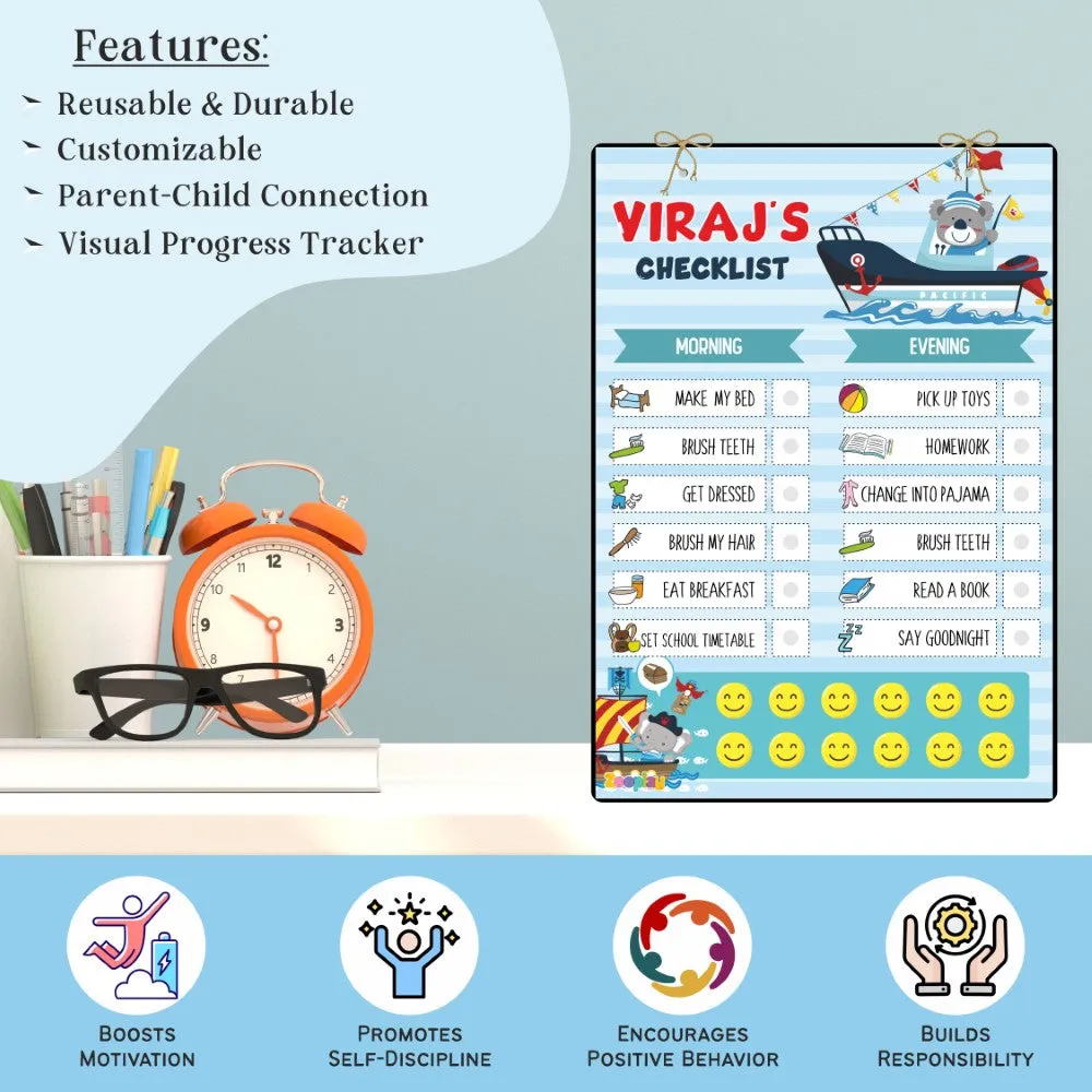 Daily Reward Chart Personalised  –  Sailor