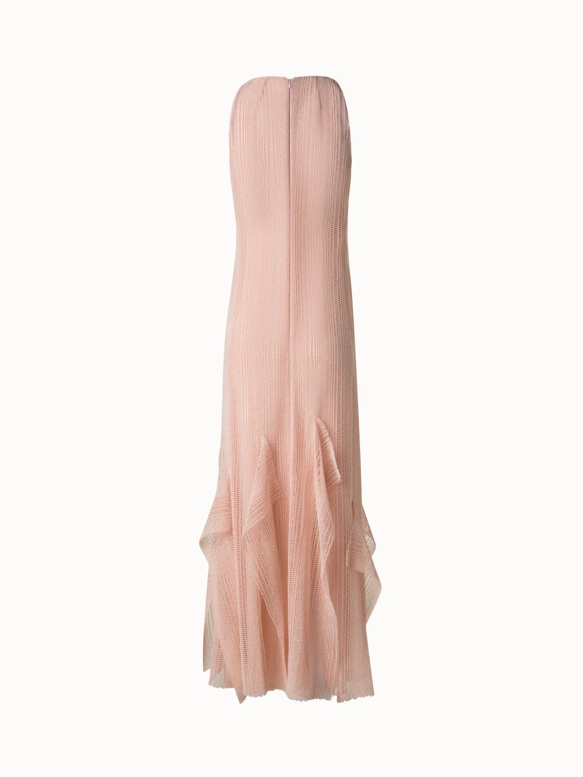 Dgrad Stripe Embroided Evening Dress