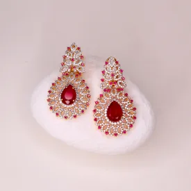 Earrings in Chetum and Cubic Zircons