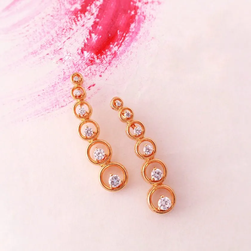 Earrings In Cubic Zircons