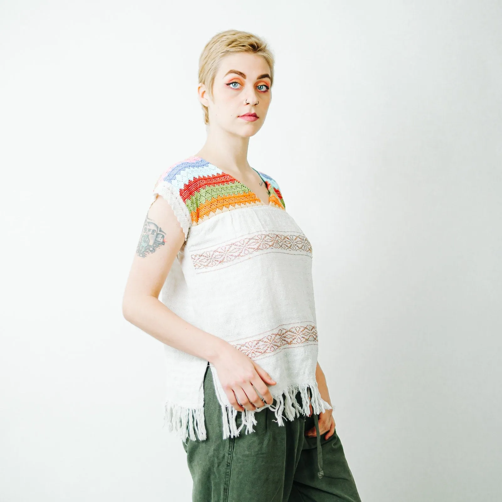 Ethnic Mexican Embroidered Top