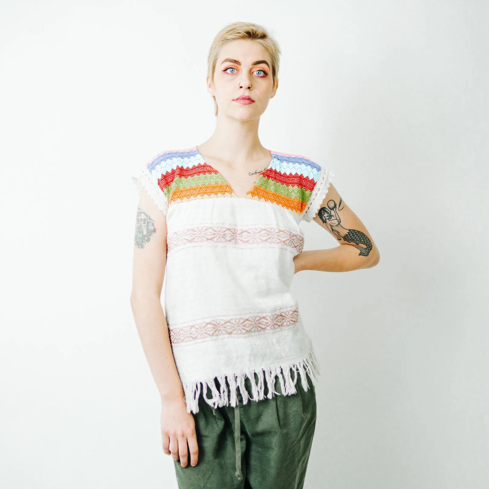 Ethnic Mexican Embroidered Top