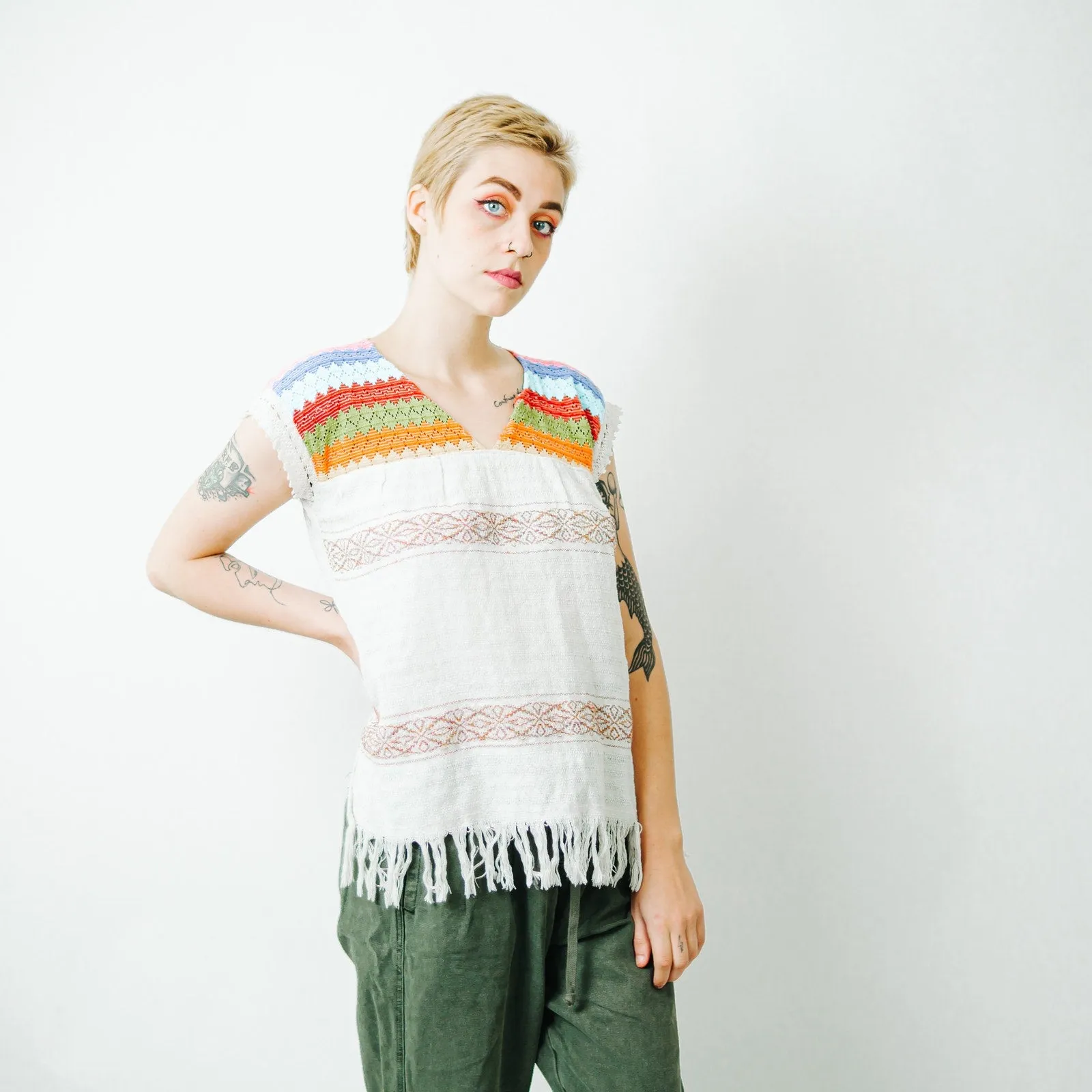 Ethnic Mexican Embroidered Top