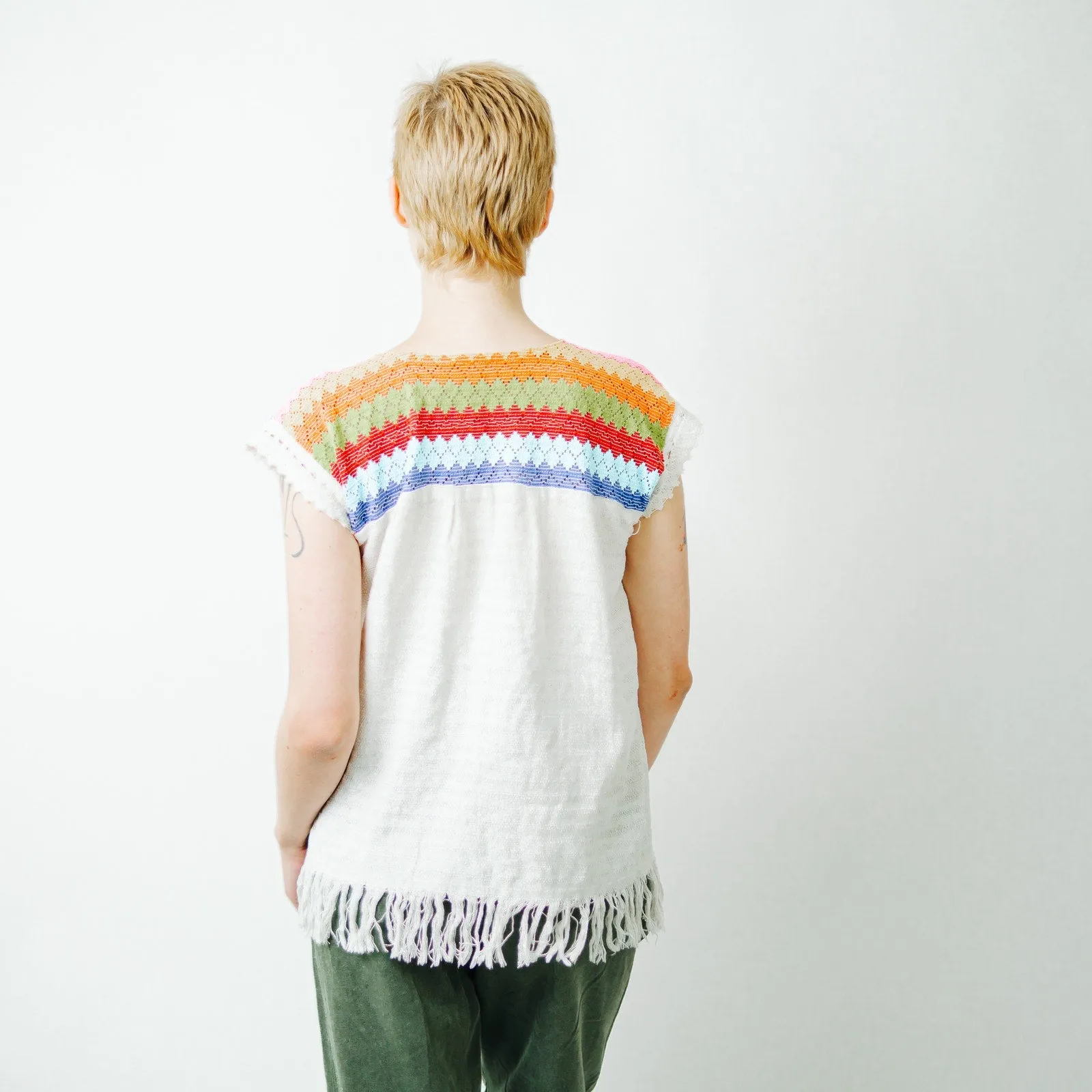 Ethnic Mexican Embroidered Top