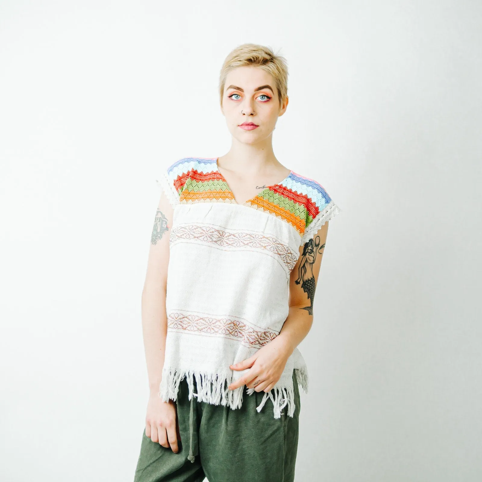 Ethnic Mexican Embroidered Top
