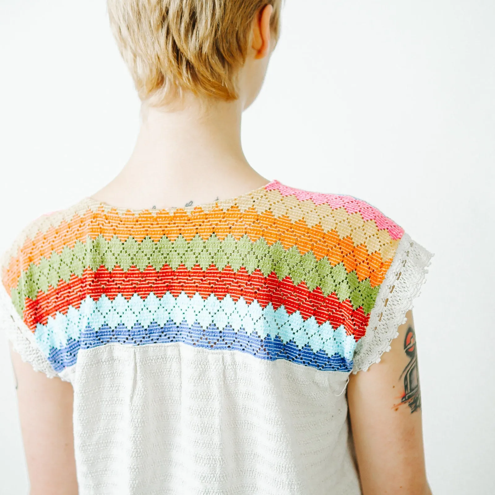Ethnic Mexican Embroidered Top