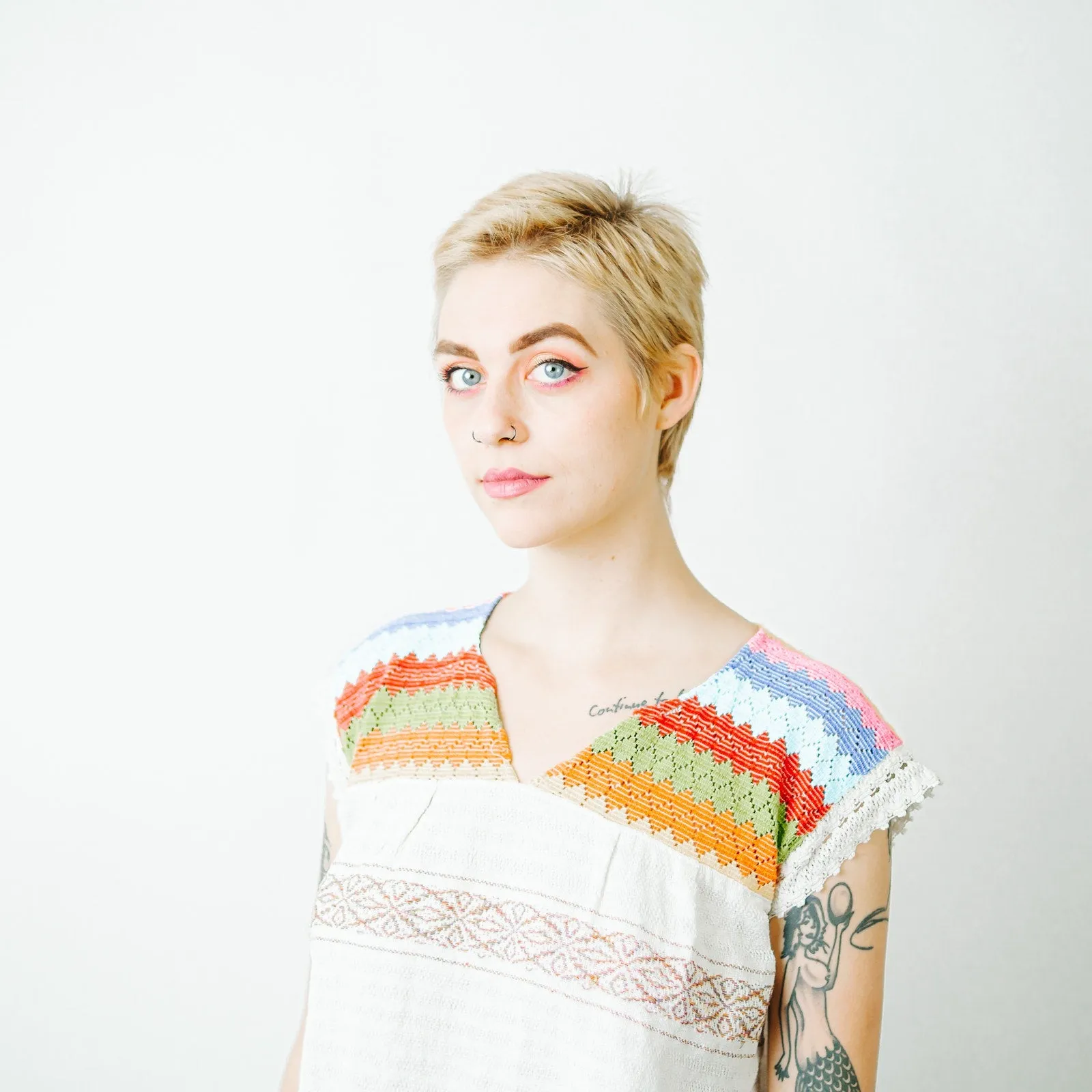 Ethnic Mexican Embroidered Top