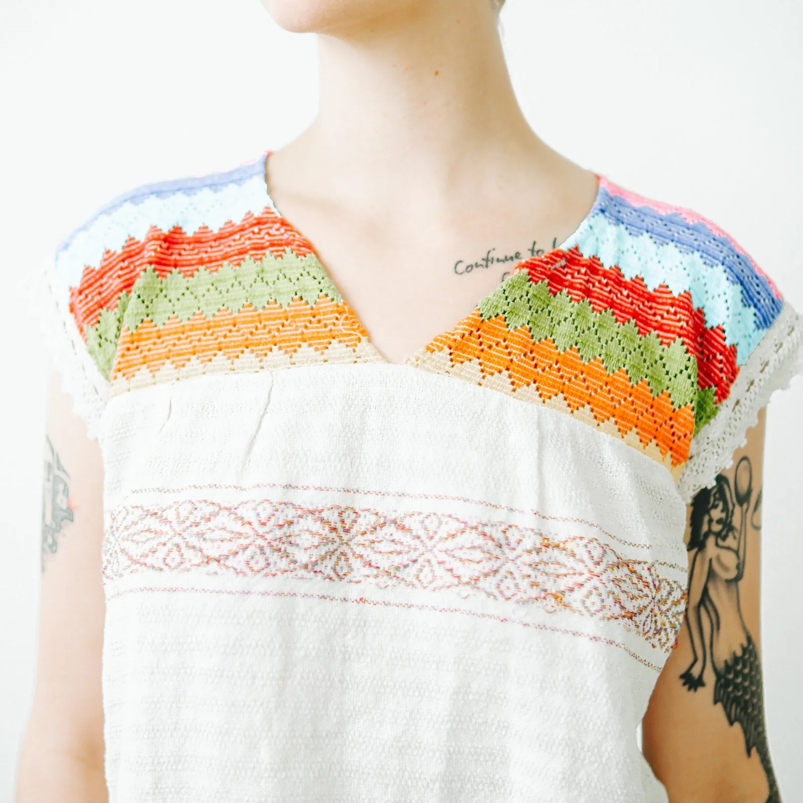 Ethnic Mexican Embroidered Top