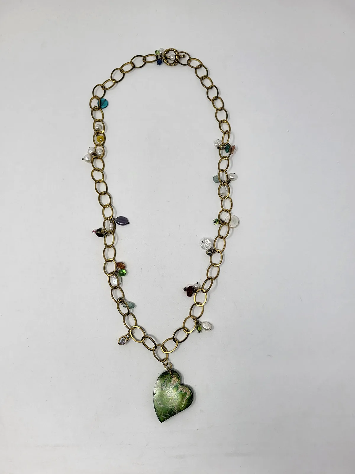 Gold Multi Metal Chain- link Boho Necklace