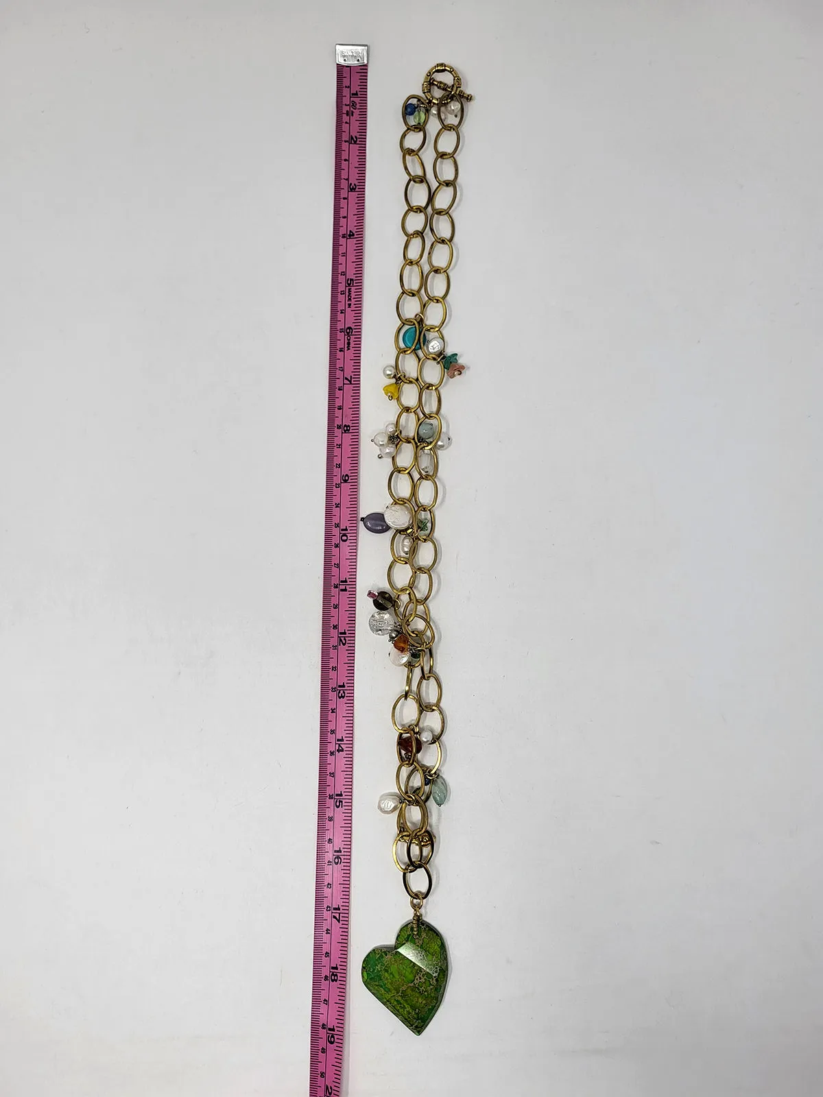 Gold Multi Metal Chain- link Boho Necklace