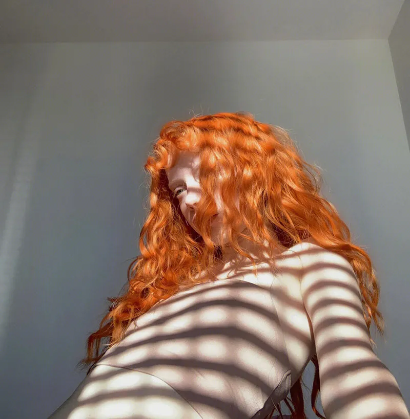 Halloween Retro Dirty Orange Lazy Curly Realistic Long Wig