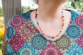 Handmade colourful necklace - kira