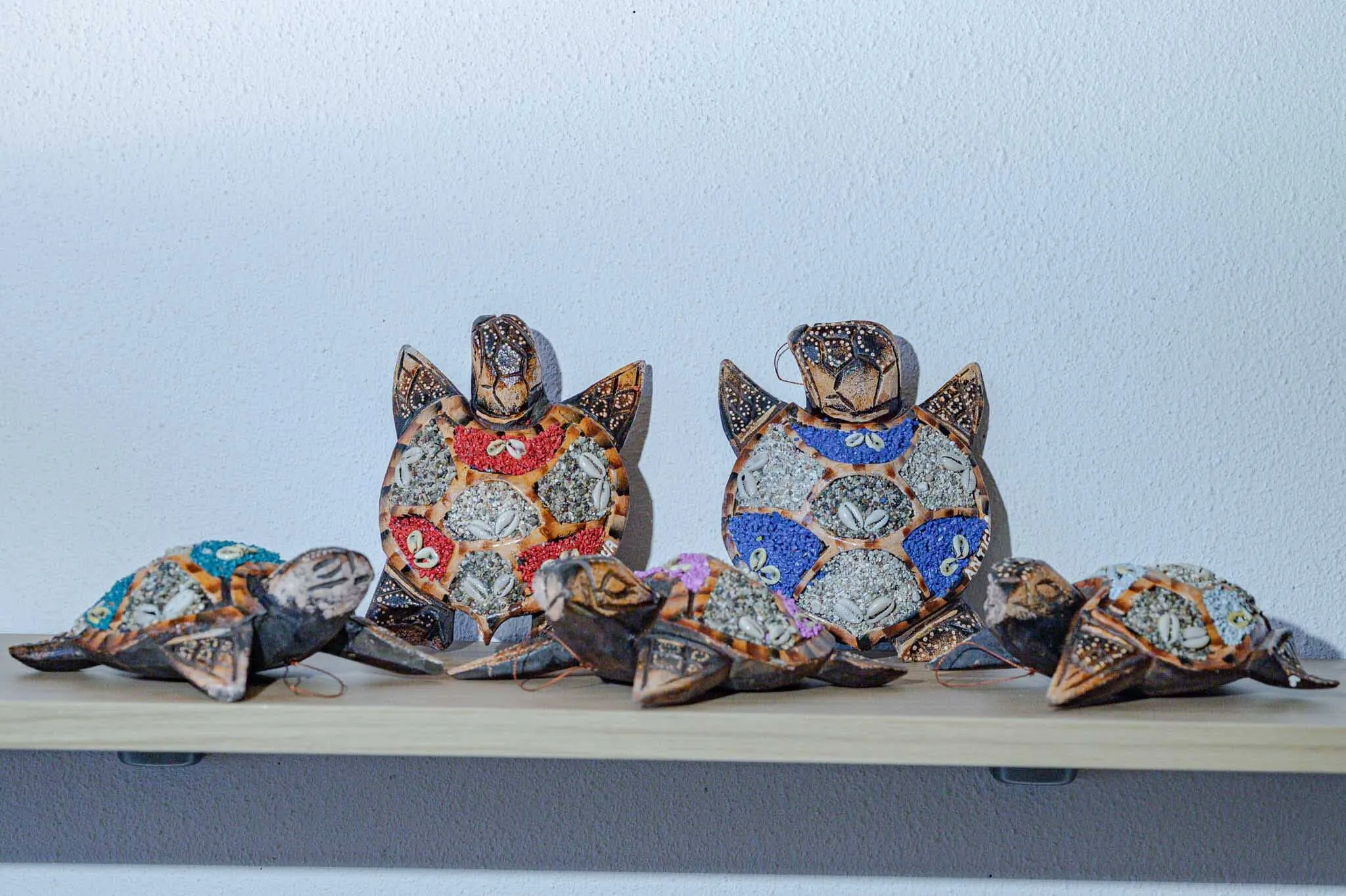 Handmade wooden turtle