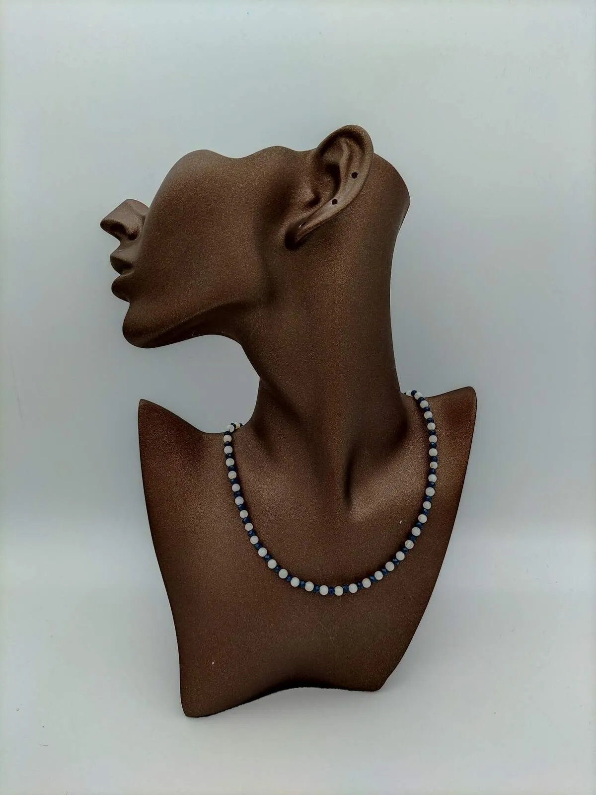 Healing Necklace Mother of Pearl and Czech Crystal