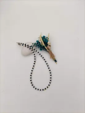 Healing Necklace Mother of Pearl and Czech Crystal
