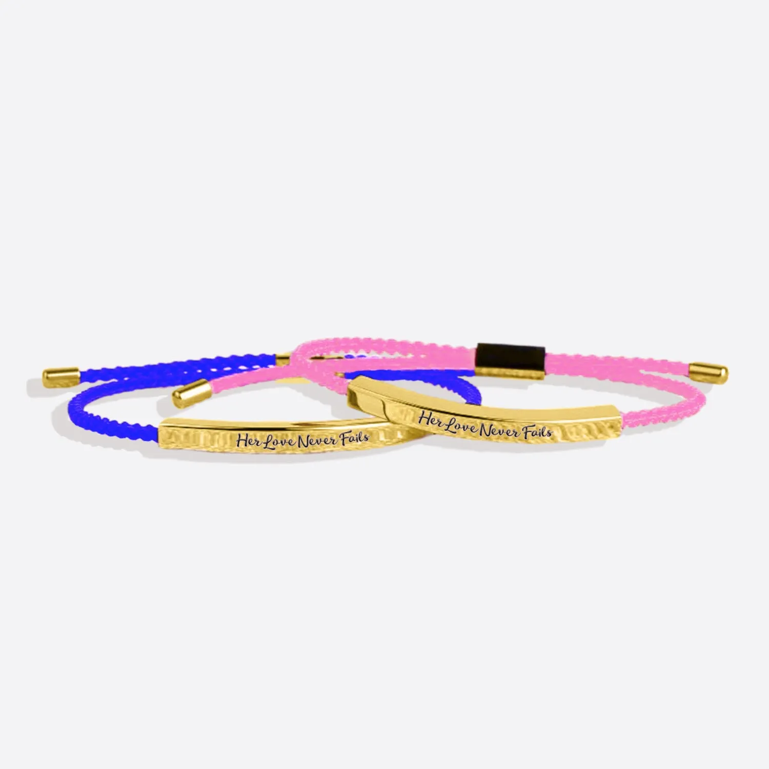 Her Love Never Fails Tube Bracelet