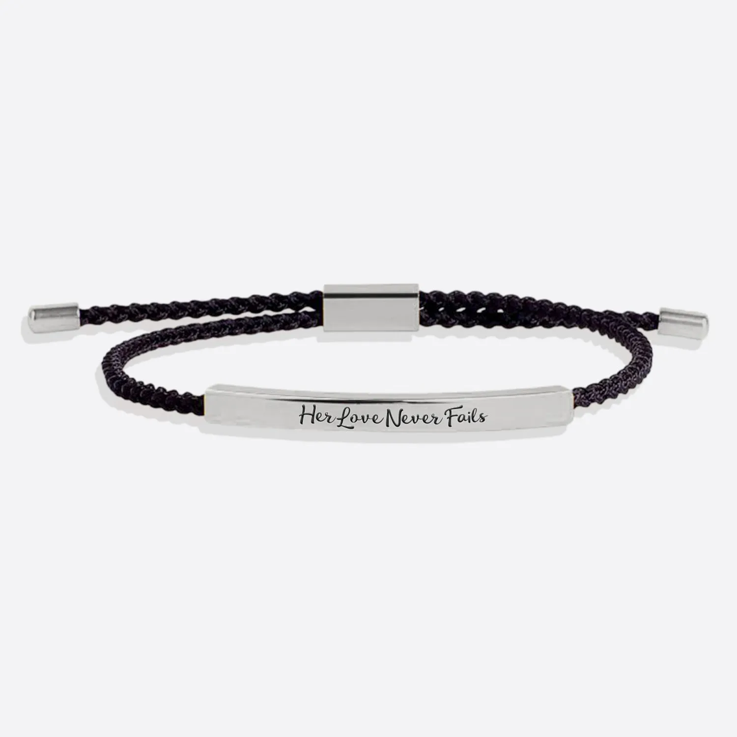 Her Love Never Fails Tube Bracelet