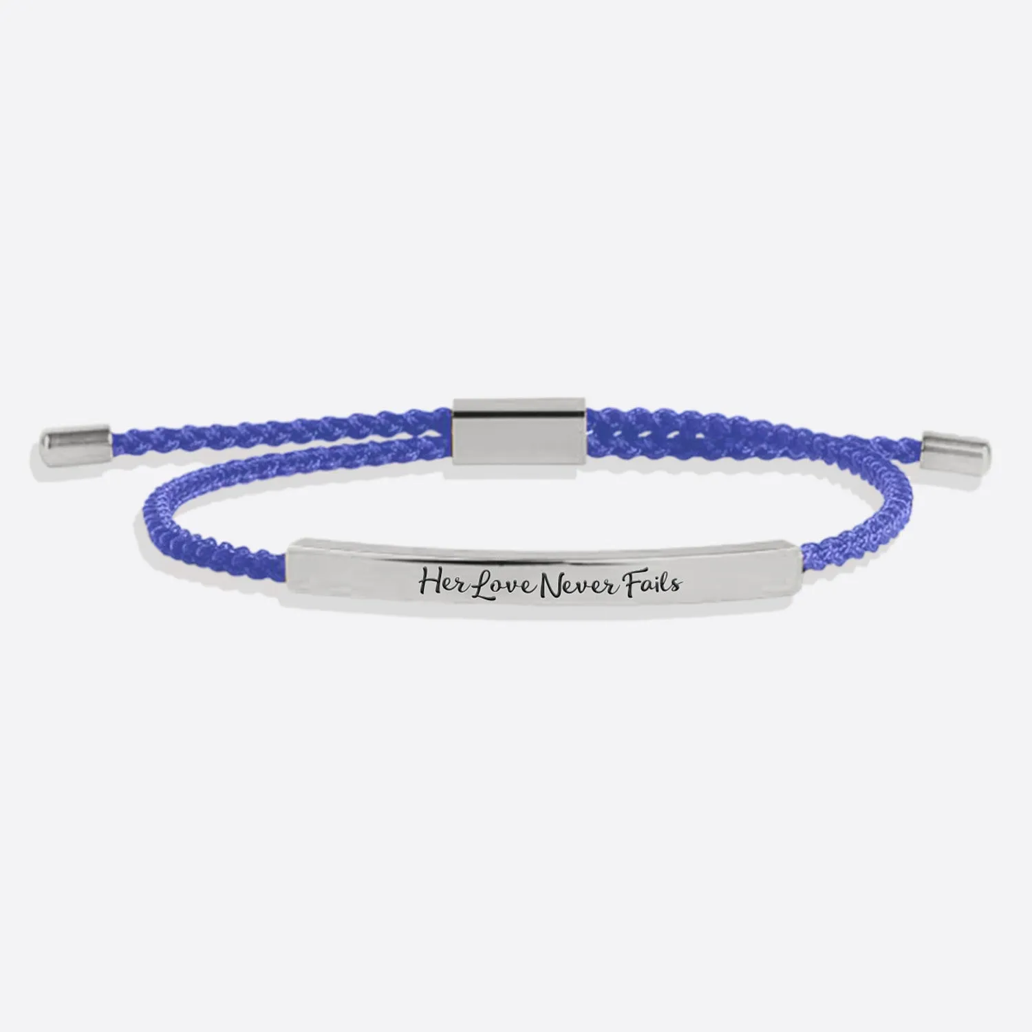 Her Love Never Fails Tube Bracelet